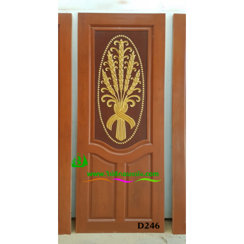 ประตูไม้สักบานเดี่ยว รหัส D246
